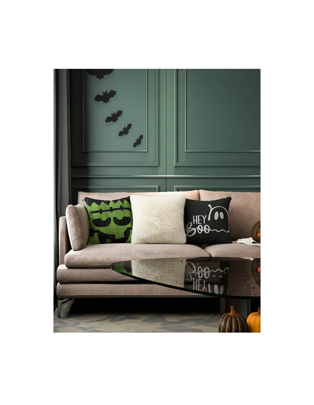 Set de 3 Cojines Decorativos Coprire Halloween