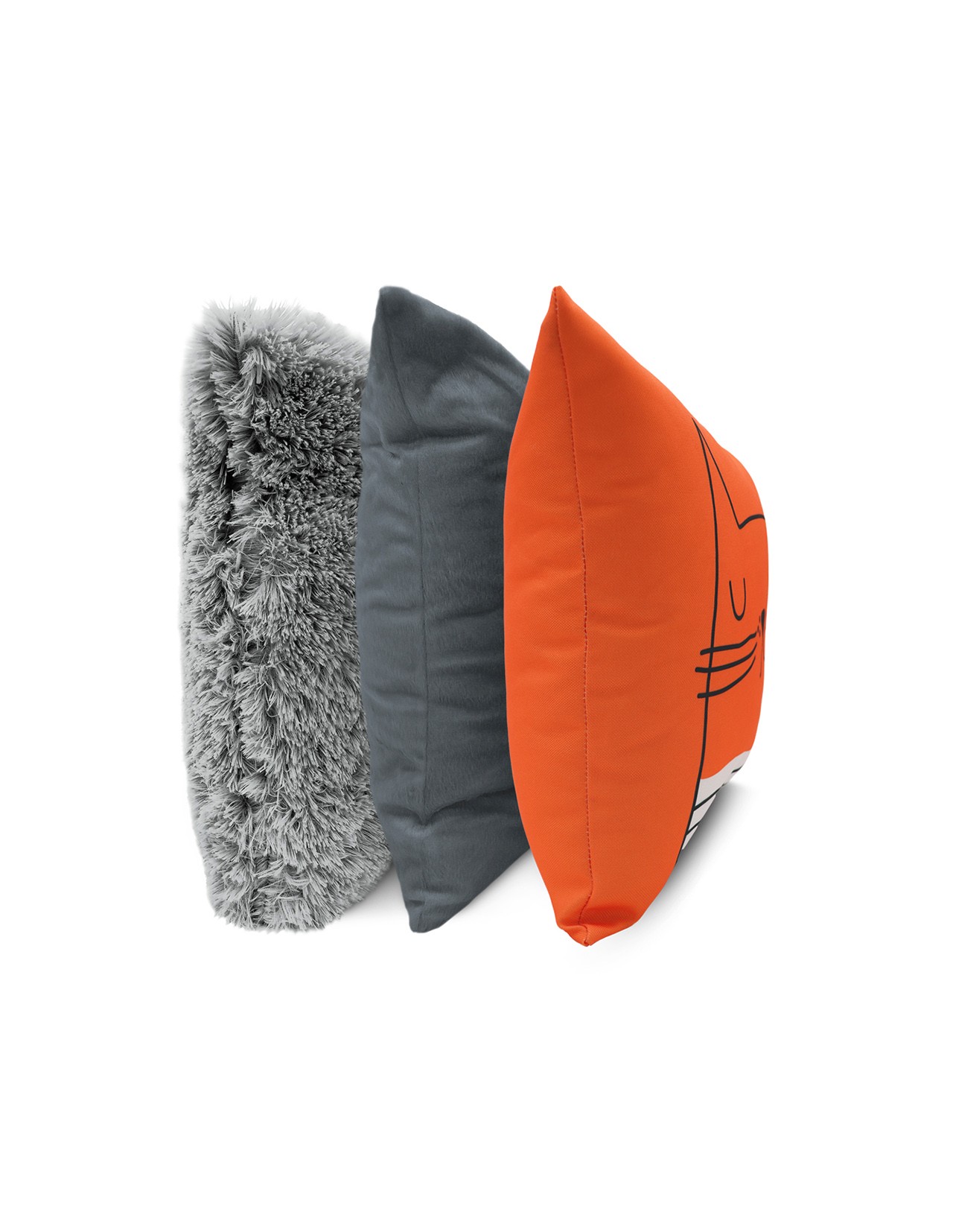 Set de 3 Cojines Coprire 45 cm Naranja