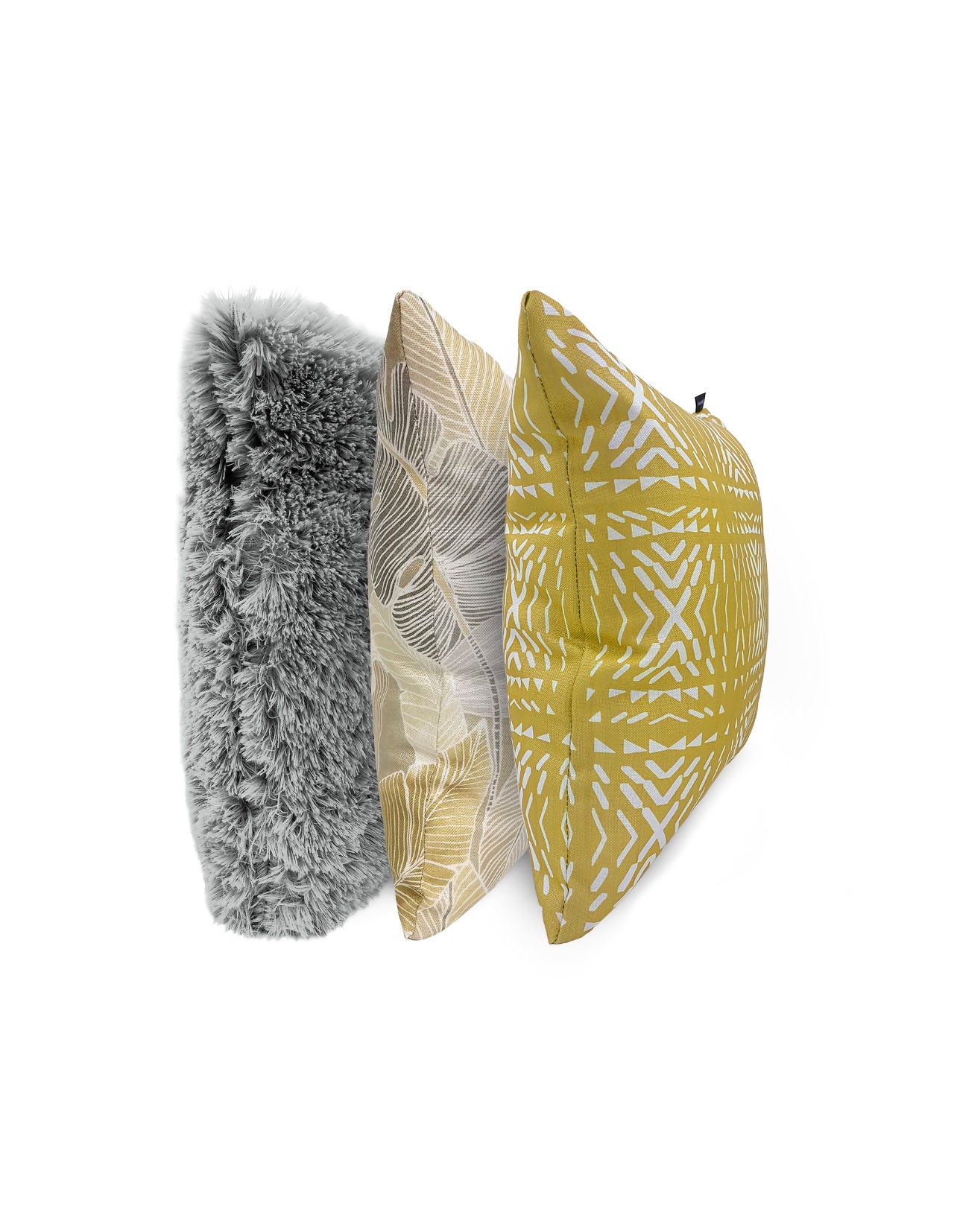 Set de 3 Cojines Coprire 45 cm Amarillo