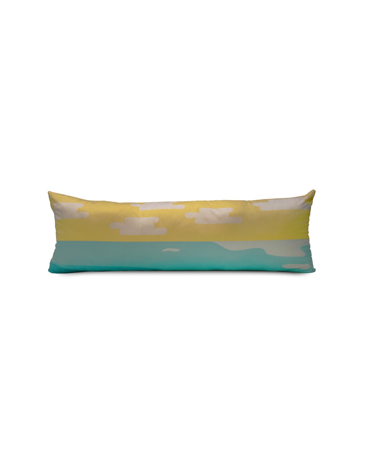 Body Pillow Coprire Terciopelo Amarillo