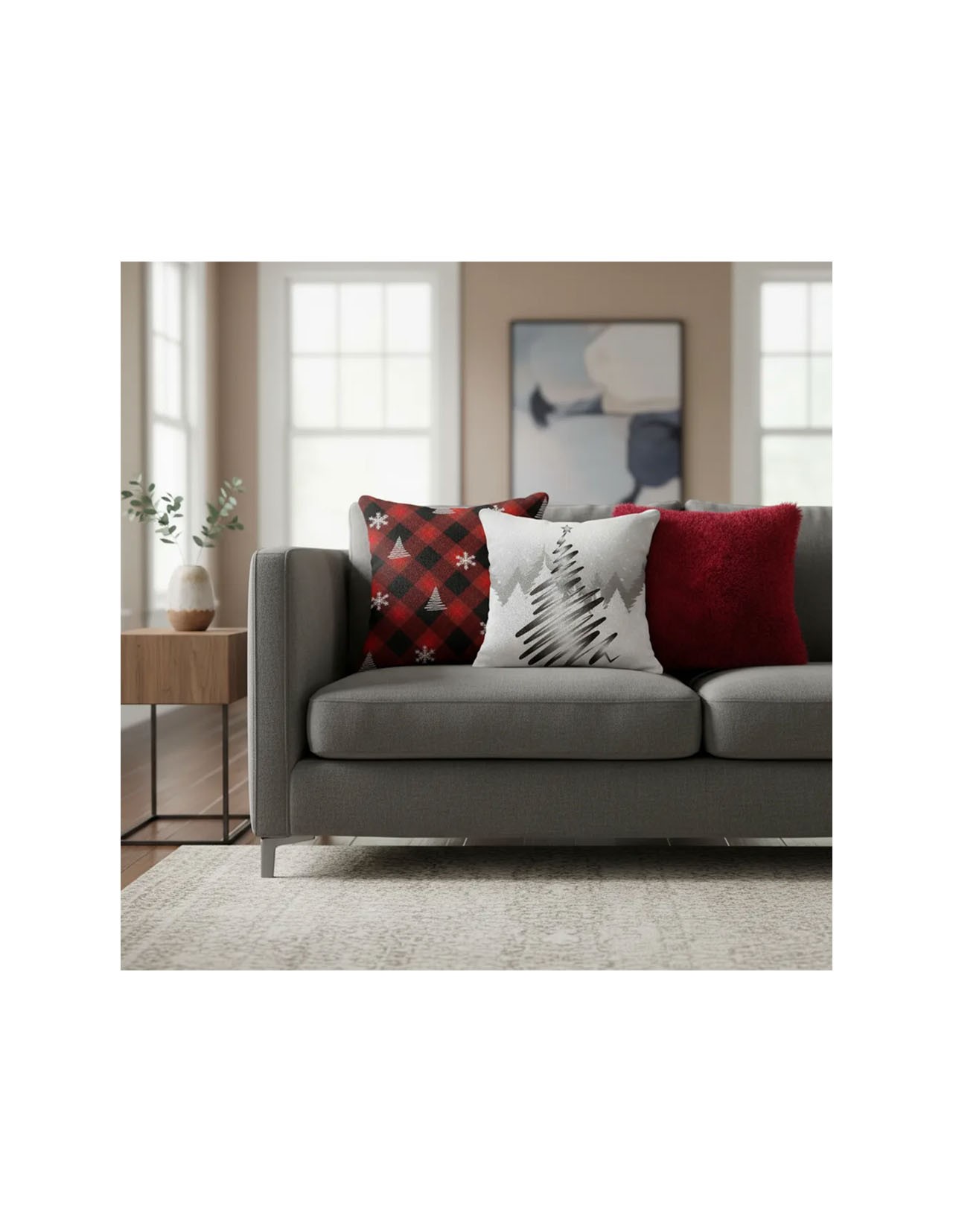 Set de 3 Cojines Decorativos Navideños