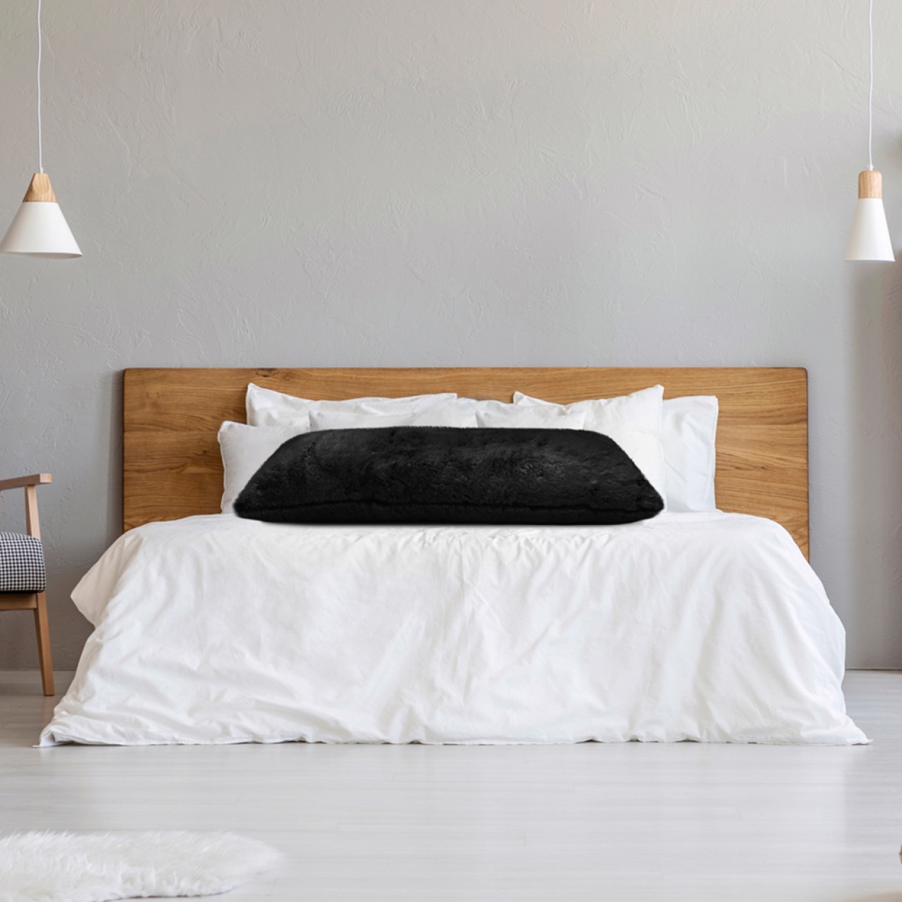Body Pillow Coprire Peluche Negro