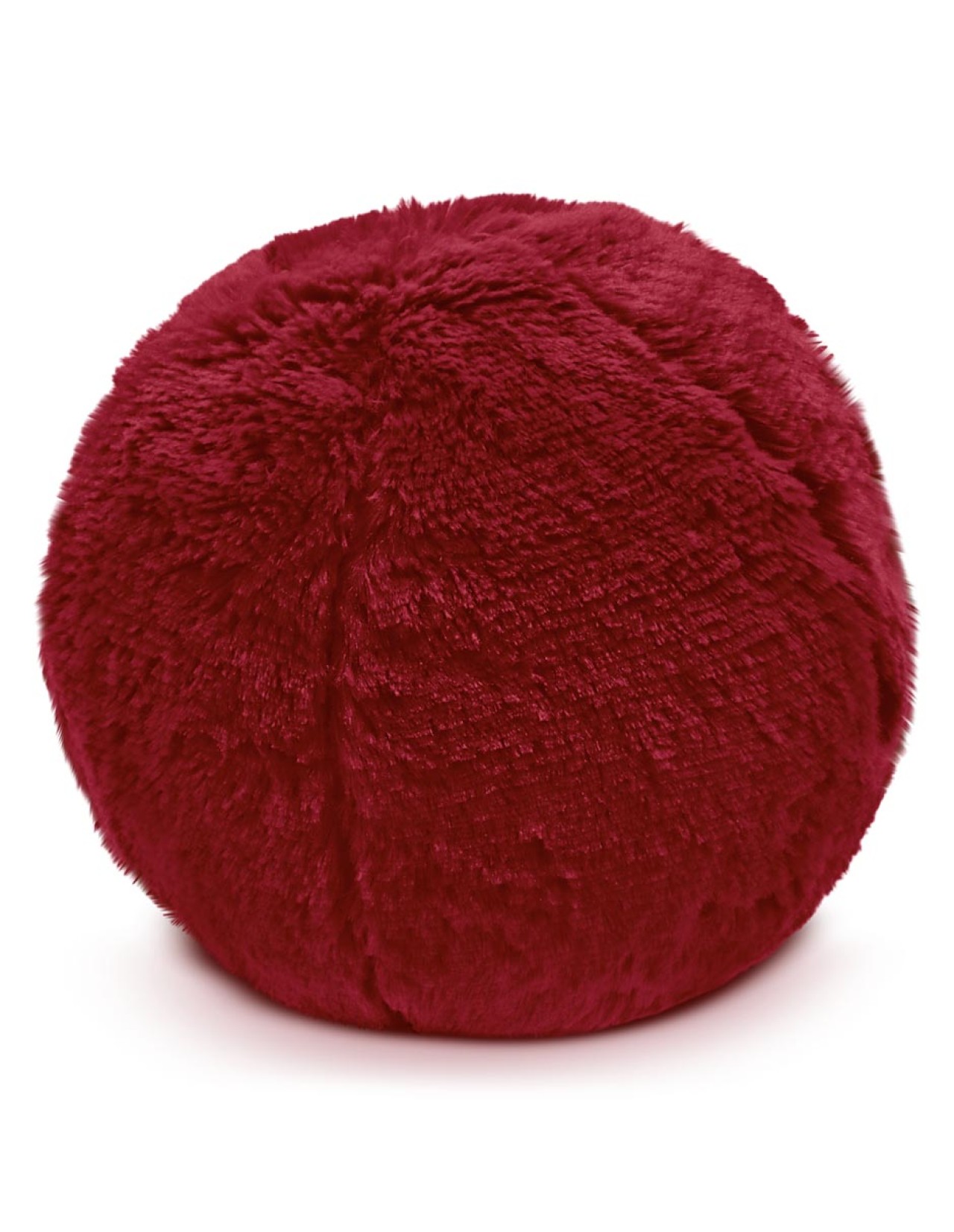 Set 2 Cojines Coprire Esfera Peluche 30cm Rojo