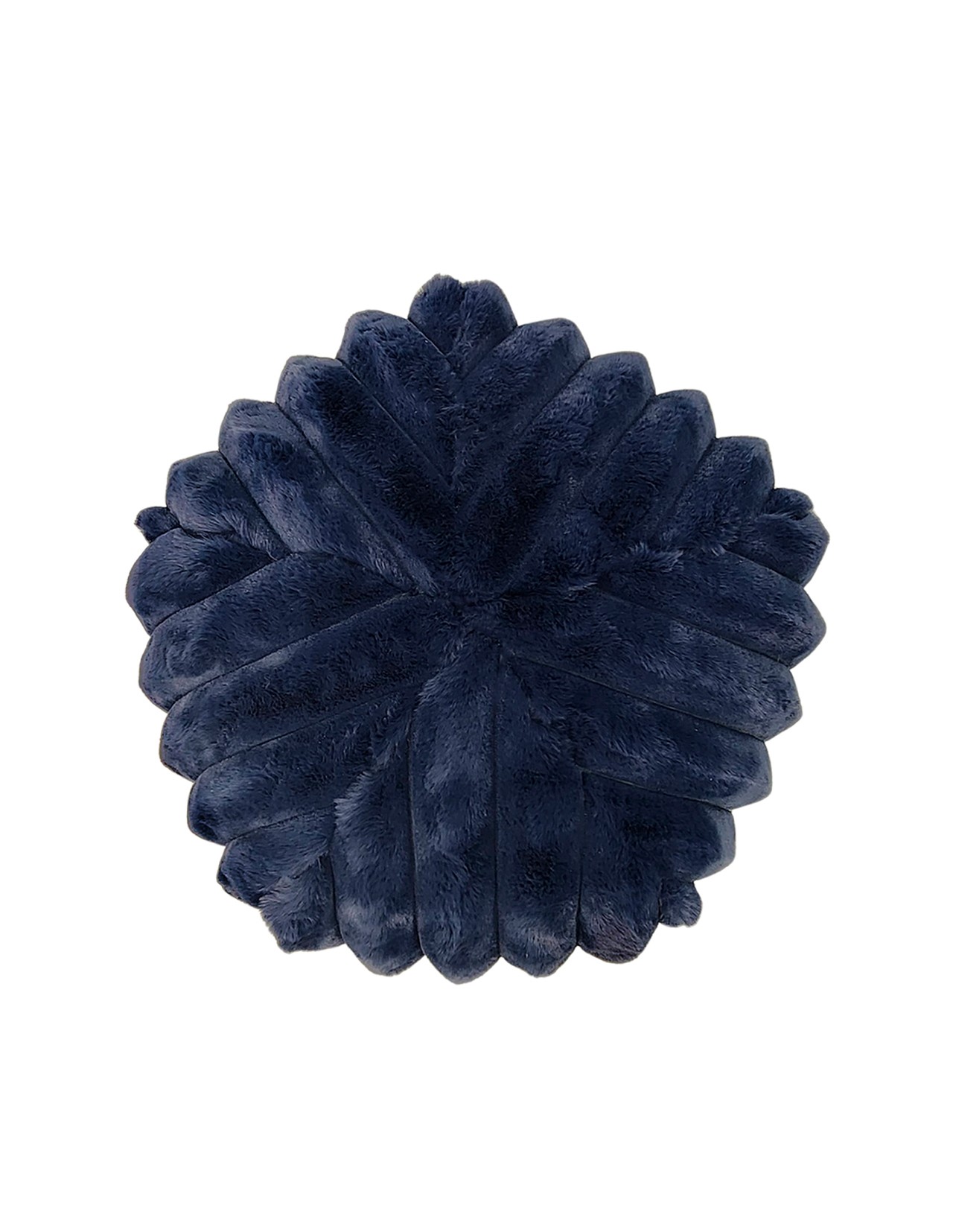 Puff Sacoos Taburete Reposapies Peluche Azul