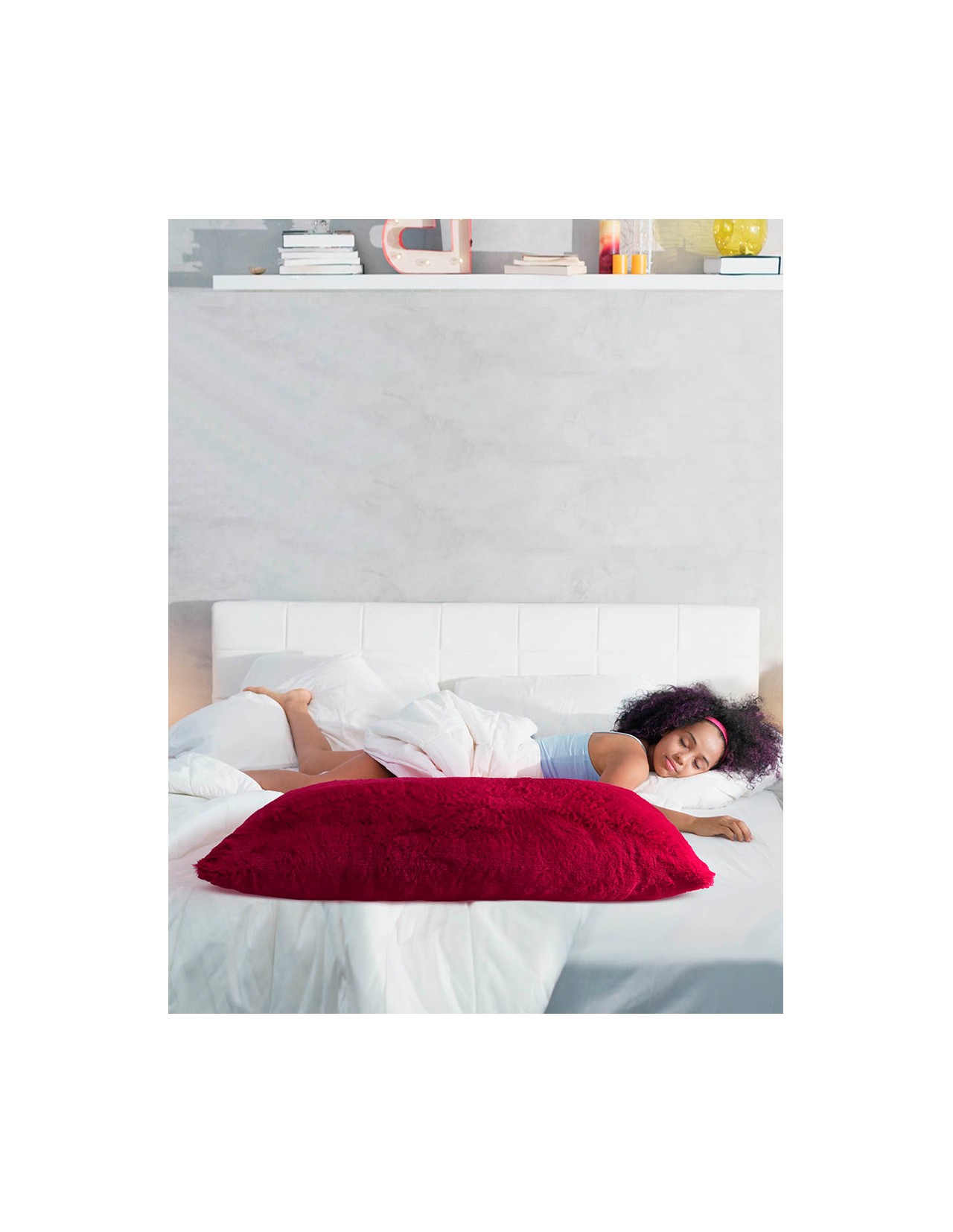Body Pillow Coprire Peluche Rojo