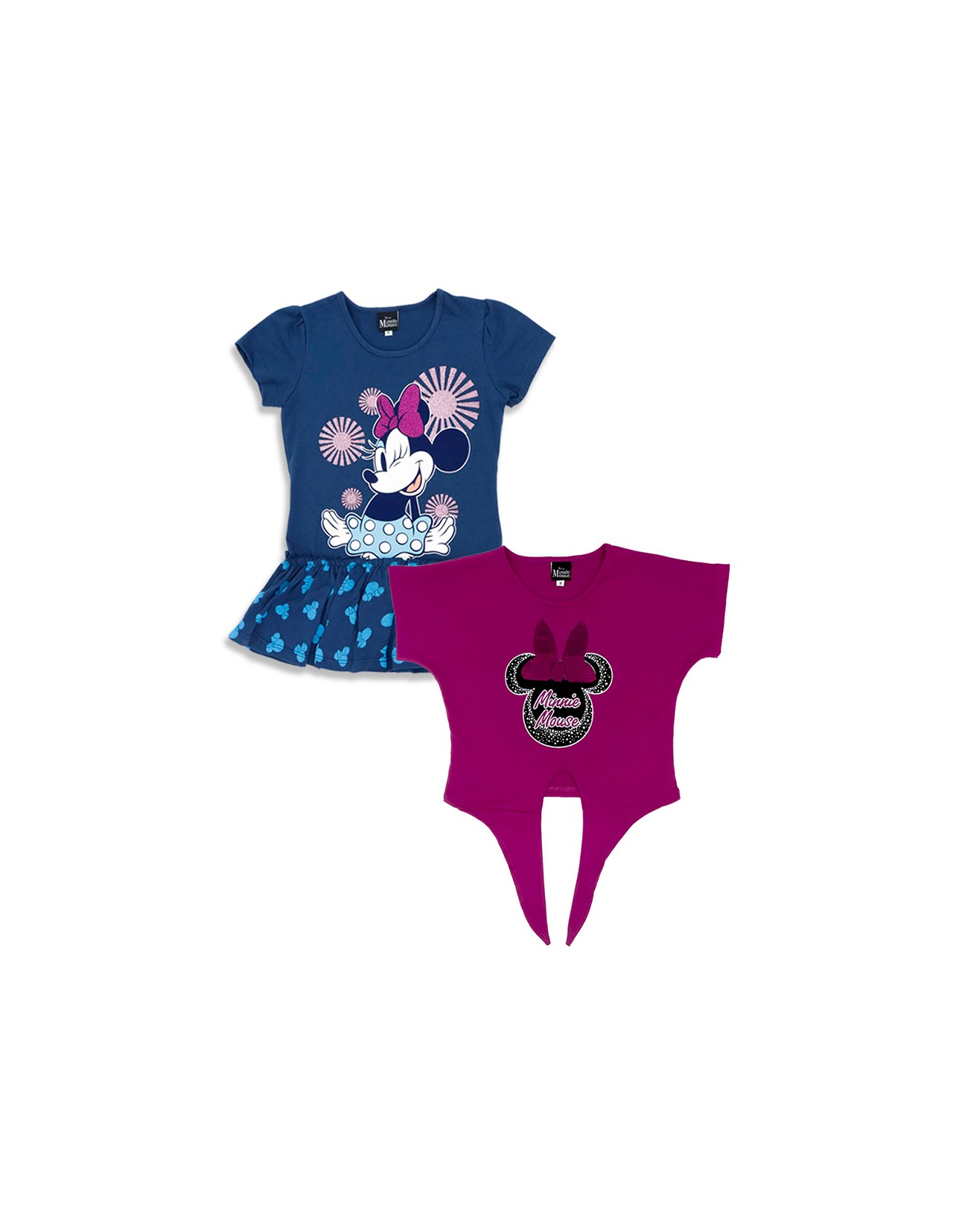 Set 2 Blusas Disney Minnie Mouse para niña