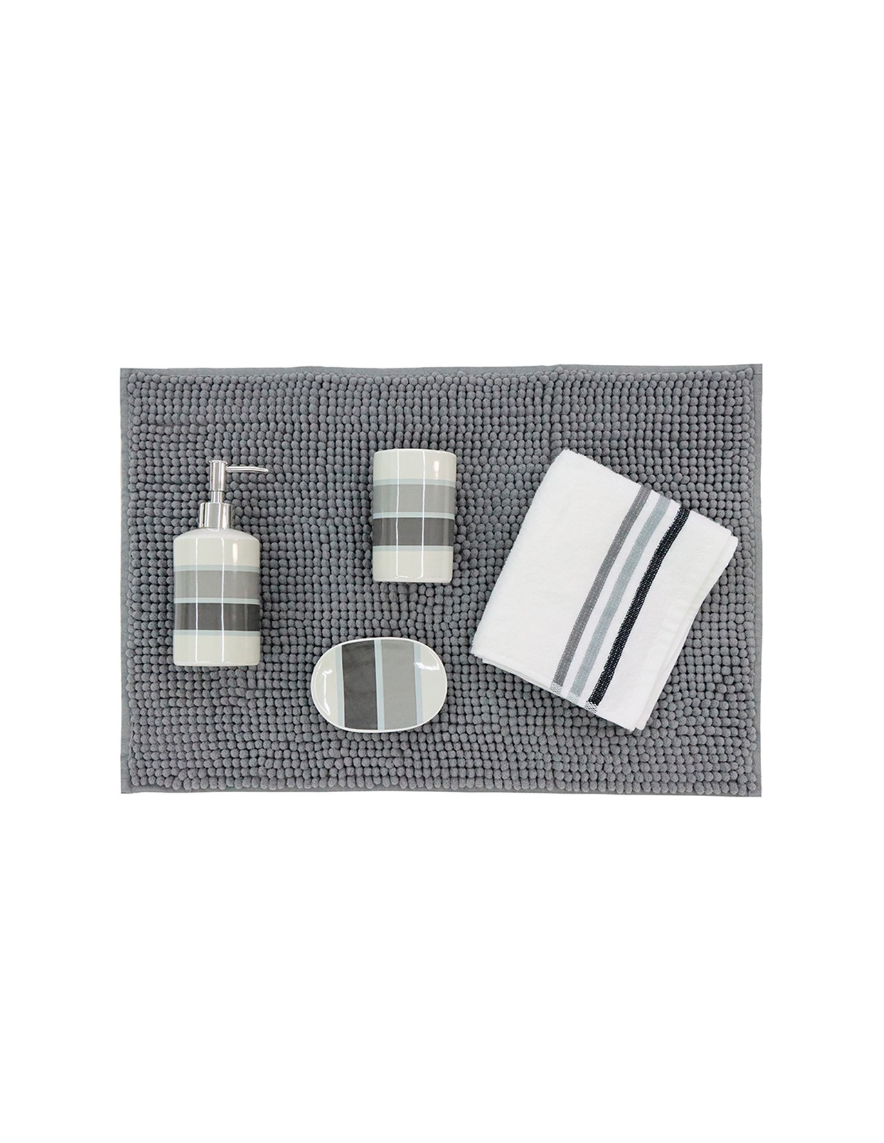 Set de baño Coprire Crisolla Gris