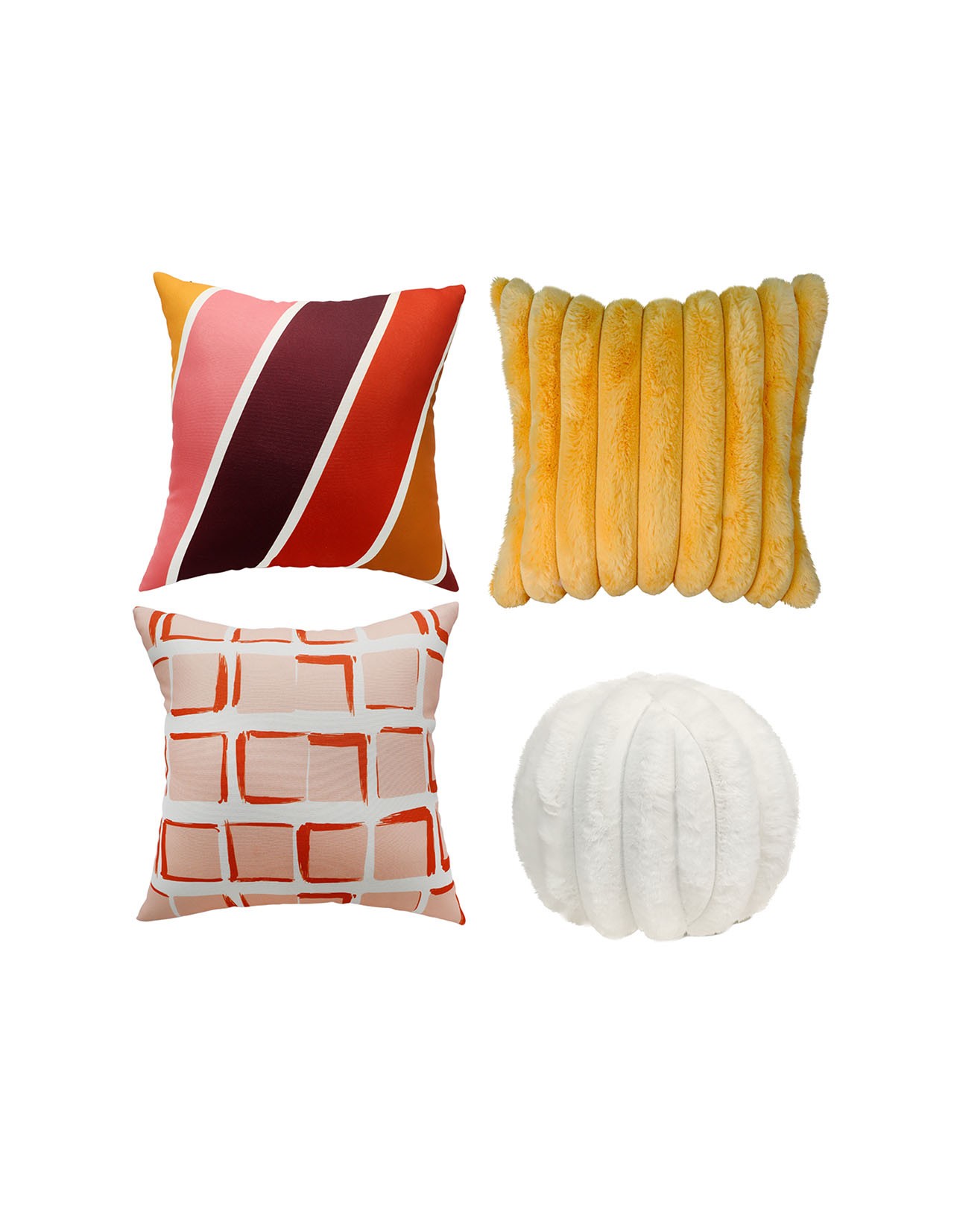 Set de 4 Cojines Coprire Premium 45cm Coral