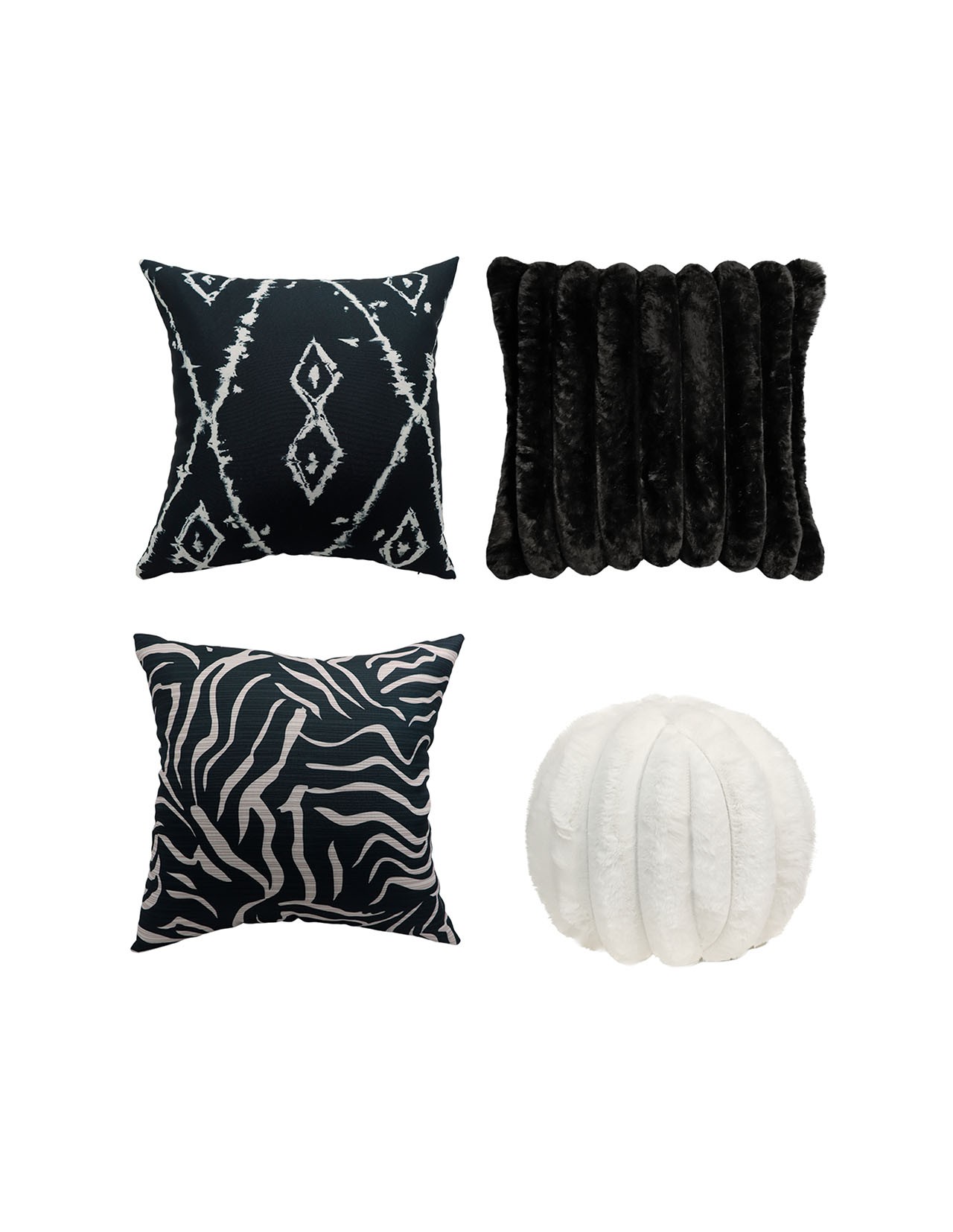Set de 4 Cojines Coprire Premium 45cm  Negro
