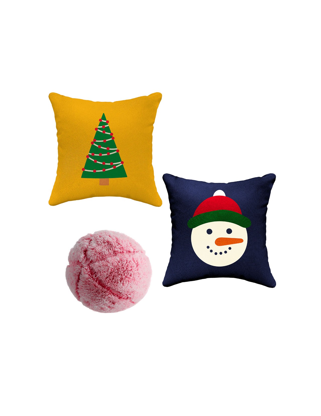 Set de 3 Cojines Decoativos Navideños