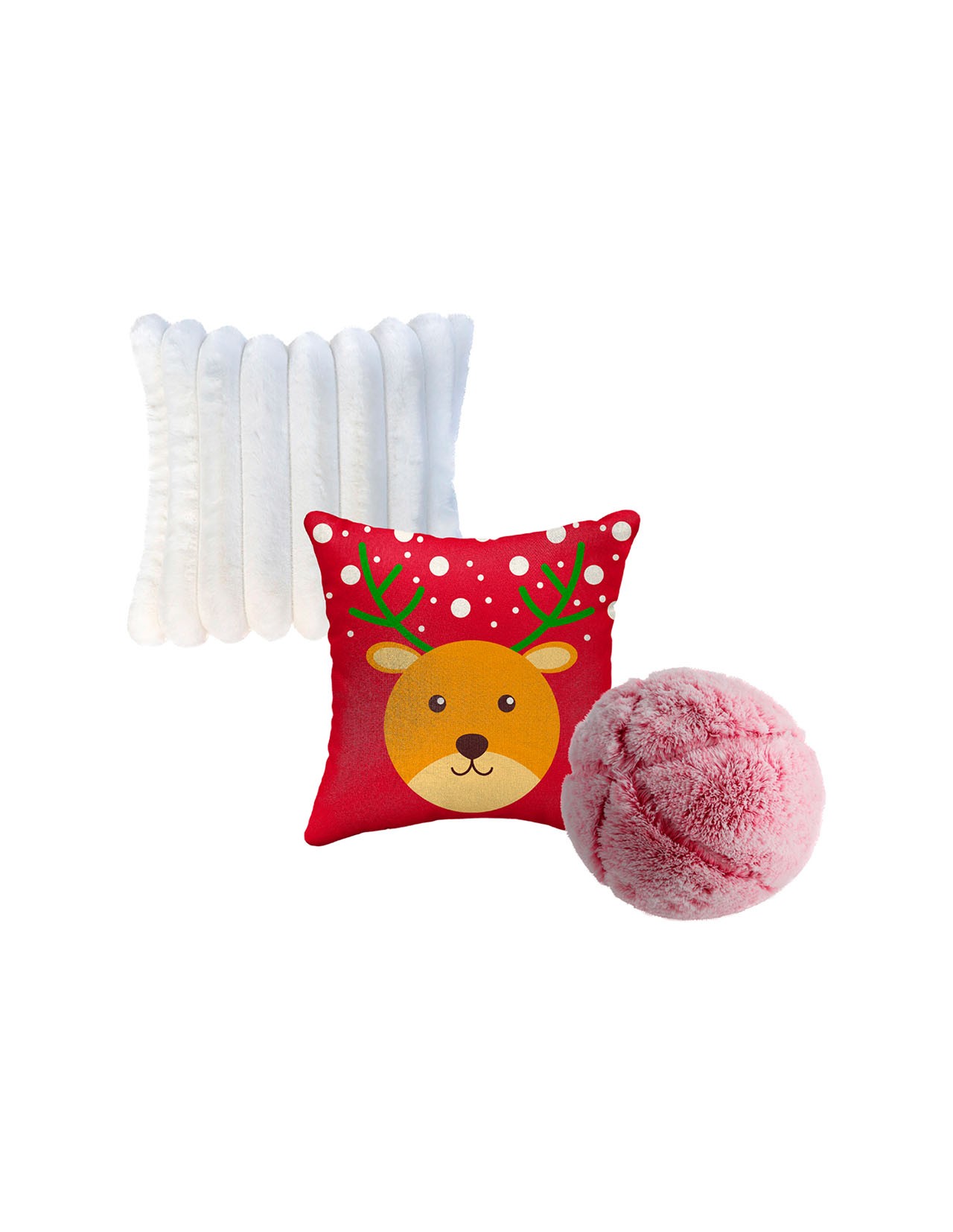 Set de 3 Cojines Decorativos Navideños