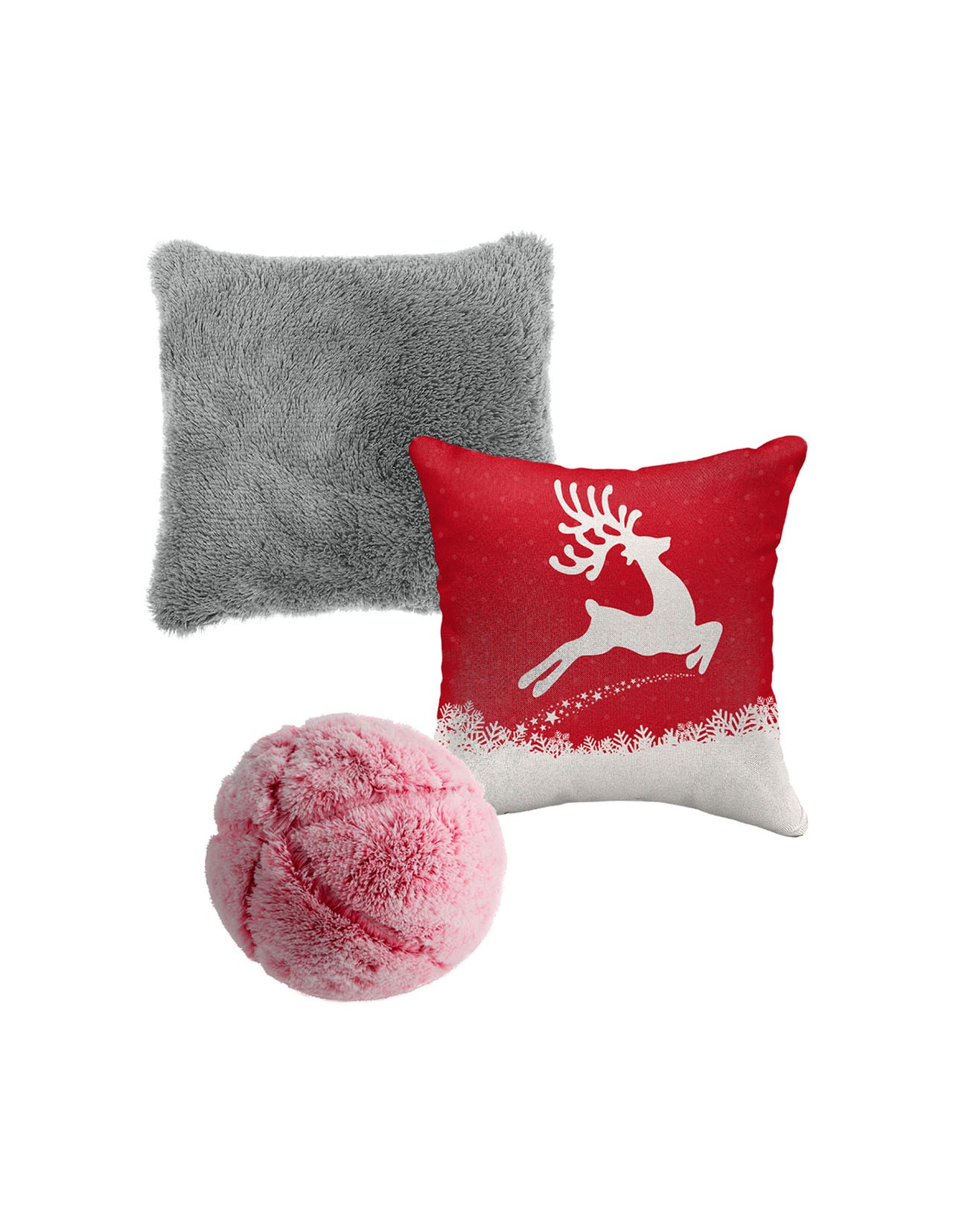 Set de 3 Cojines Decorativos Navideños