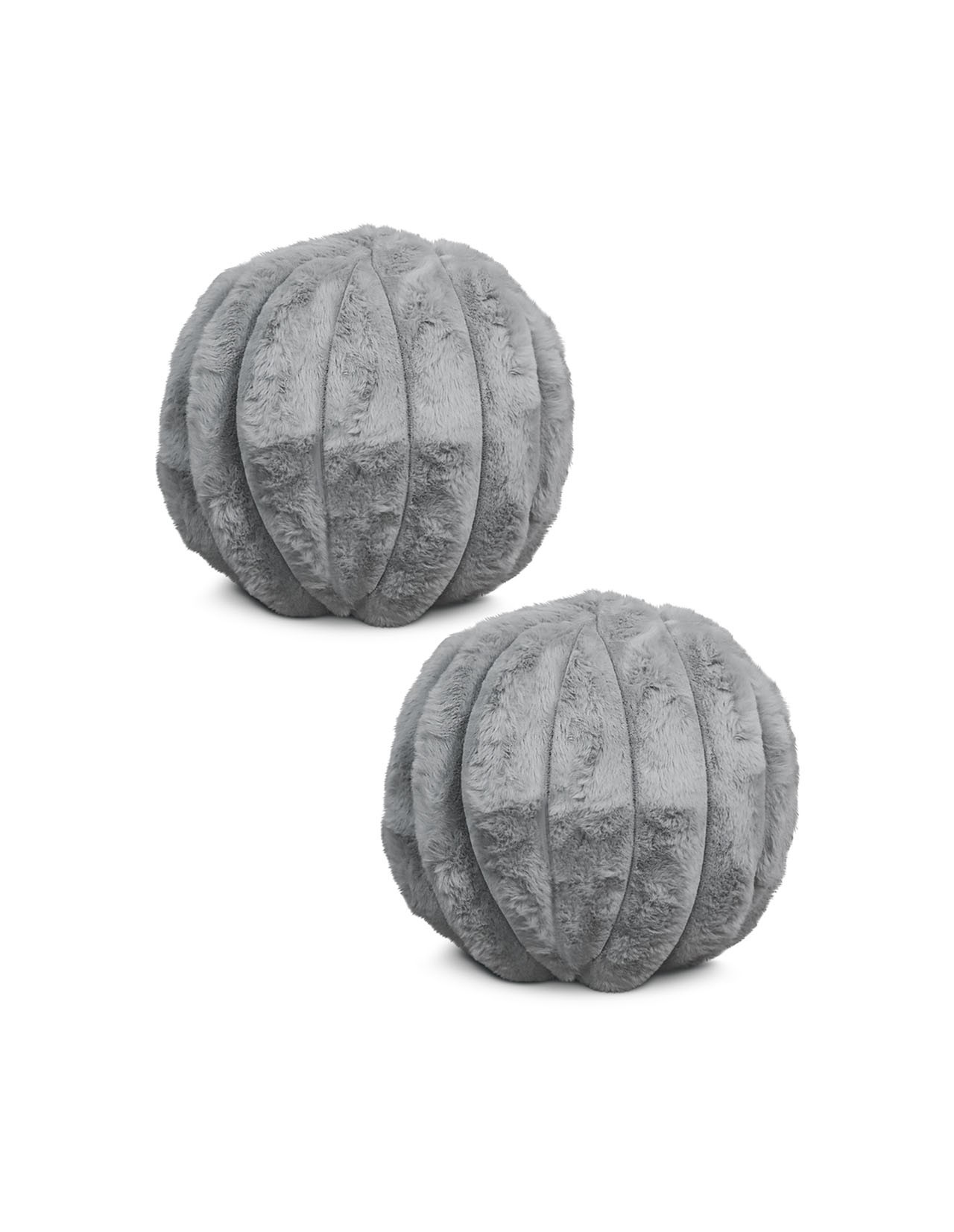 Set de 2 Cojines Coprire Esfera Rayas 30cm Gris claro