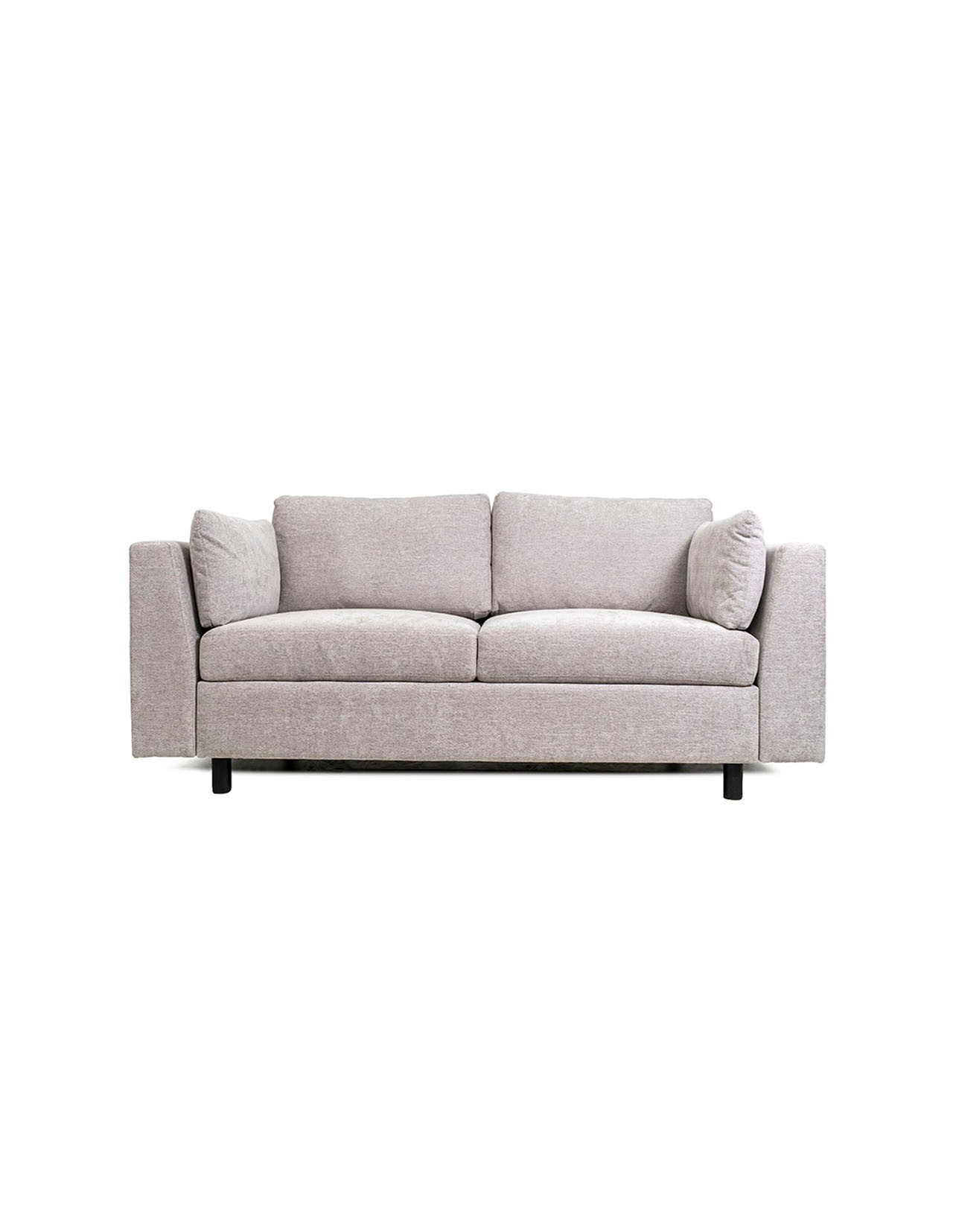 Sillón Coprire 2 Plazas Moderno Sistine Gris Claro