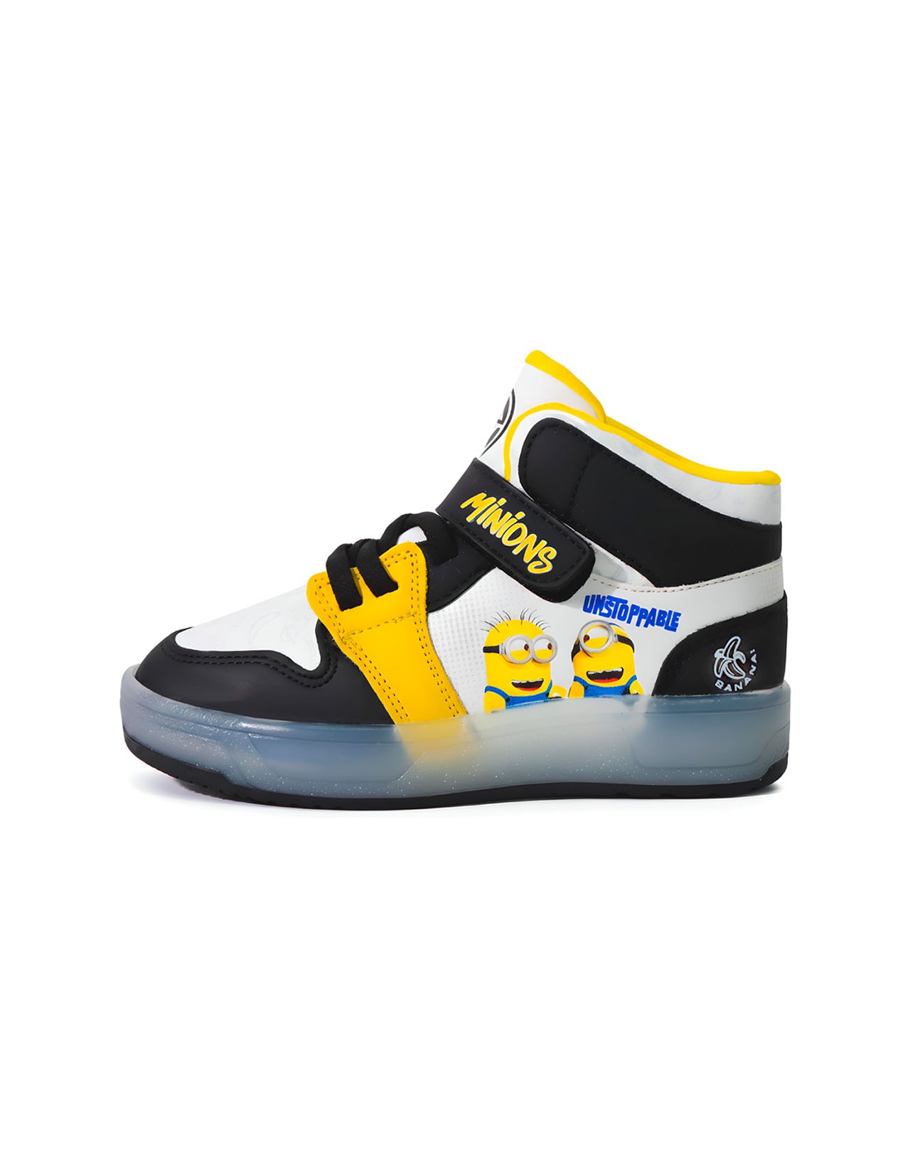 Tenis Universal Minions Media Bota con Luces para niño