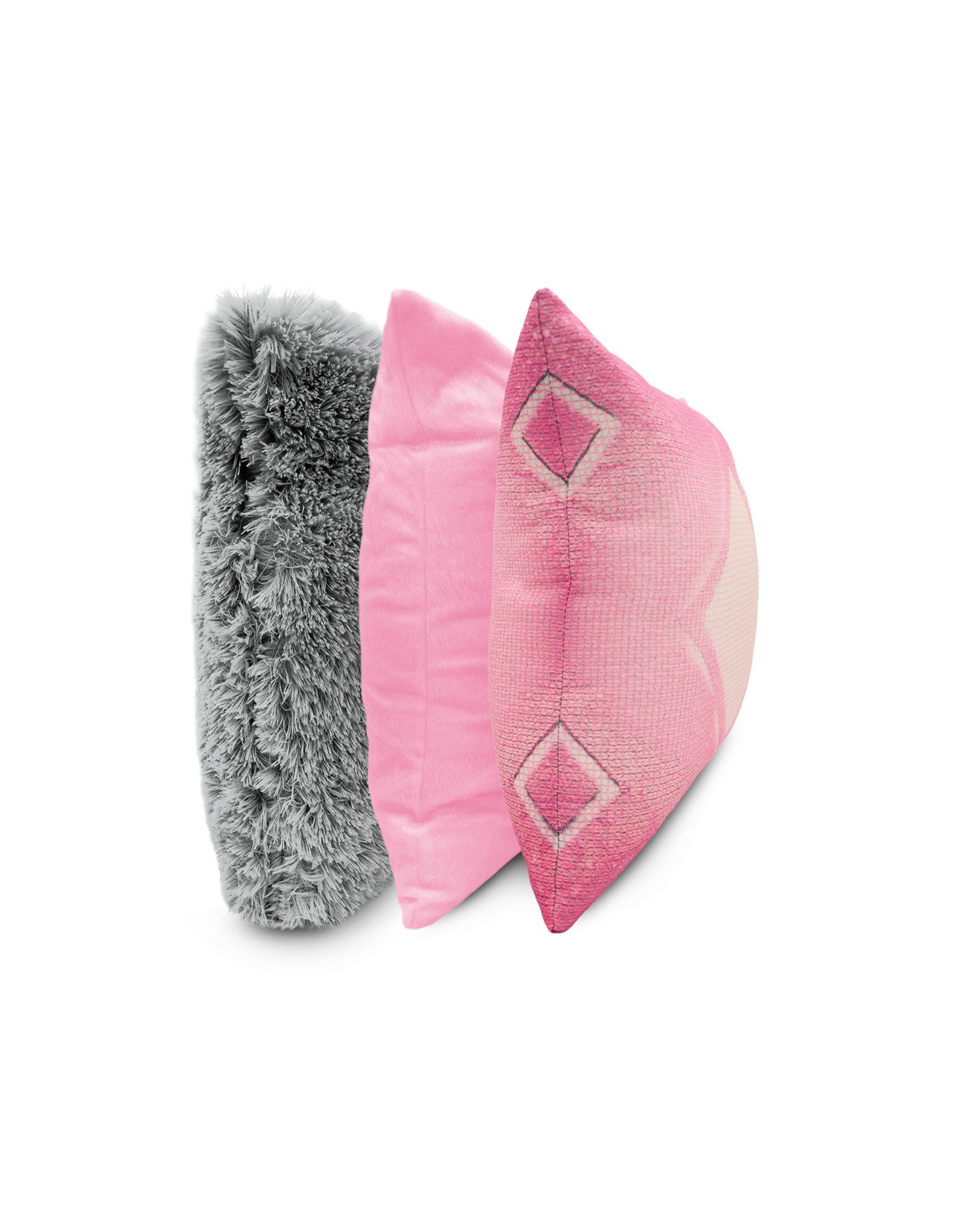 Set de 3 Cojines Coprire 45 cm Rosa